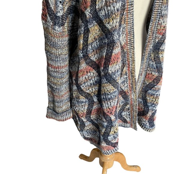 Soft Surroundings Pendley Wool Boho Slouchy Western Equestrian Cardigan-L/XL - Picture 4 of 15